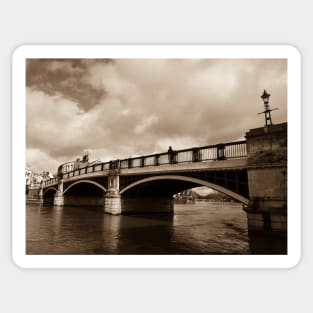 Bridge on river Thames in Windsor, UK Sticker